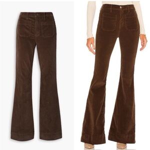 Veronica Beard Chocolate brown Flare Corduroy Pants